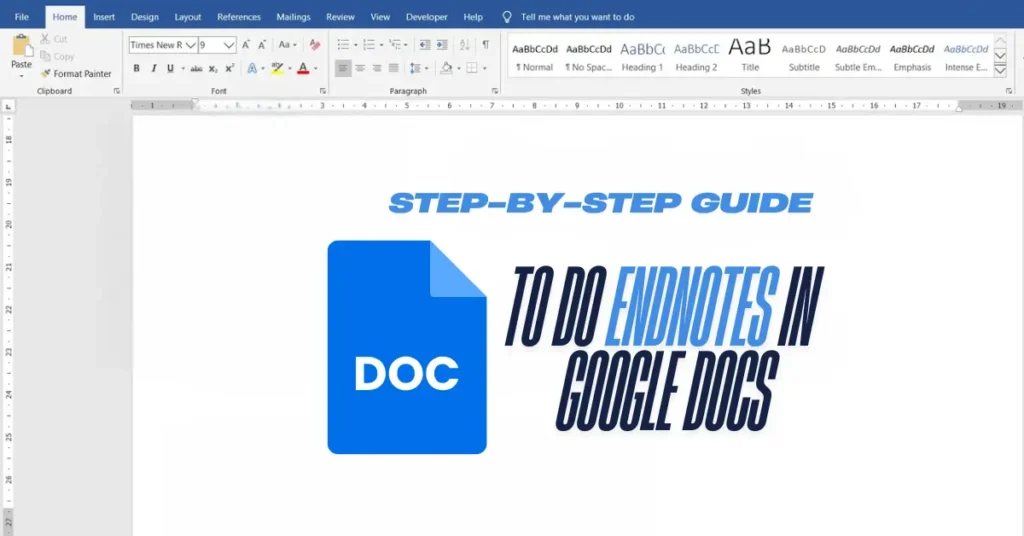 How to Do Endnotes in Google Docs